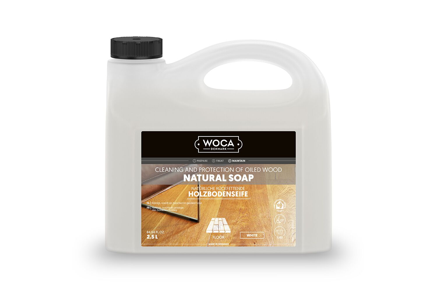 WOCA Holzbodenseife Weiß 2,5L