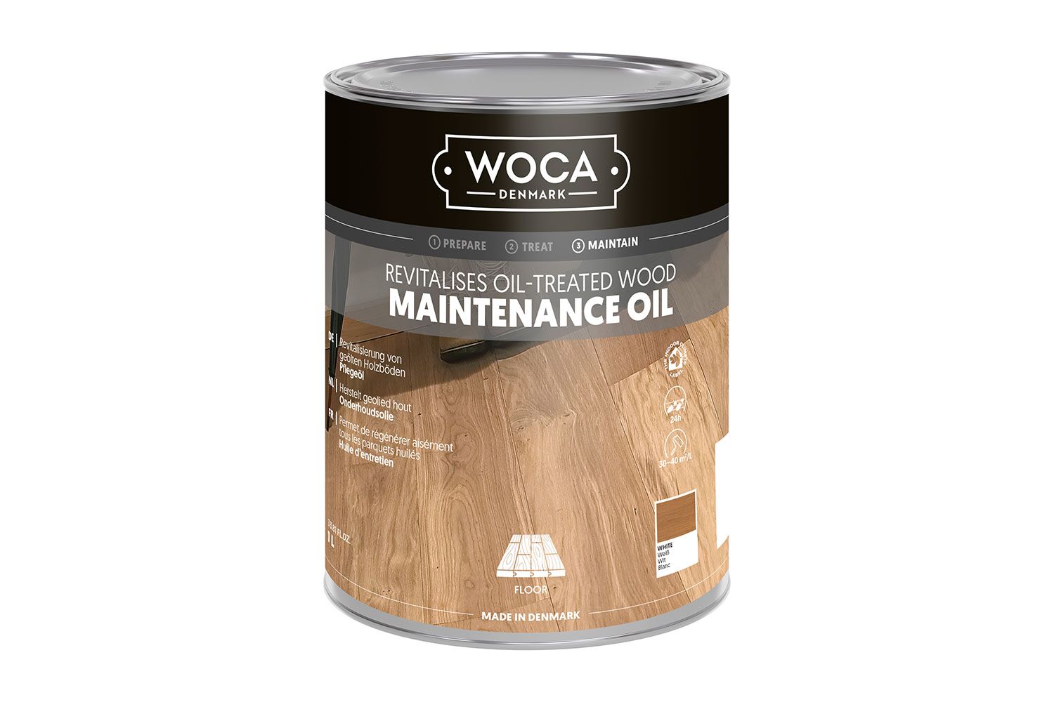 WOCA Maintenance Oil Weiß 1L