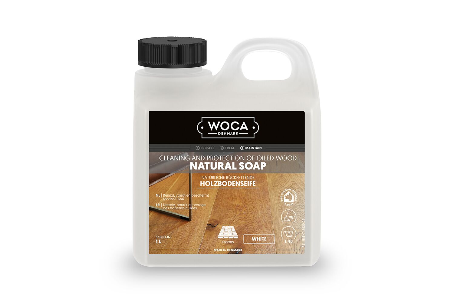 WOCA Holzbodenseife Weiß 1L